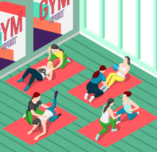 group of fitness people
